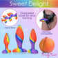 3 Piece Rainbow Silicone Butt Plug Set - Solé Resale Boutique thrift