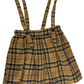 Shein girls brown plaid dress jumper size 130 - Solé Resale Boutique thrift