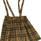 Shein girls brown plaid dress jumper size 130 - Solé Resale Boutique thrift
