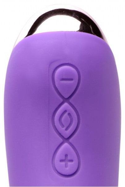 50X Silicone Beaded Vibrator - Purple