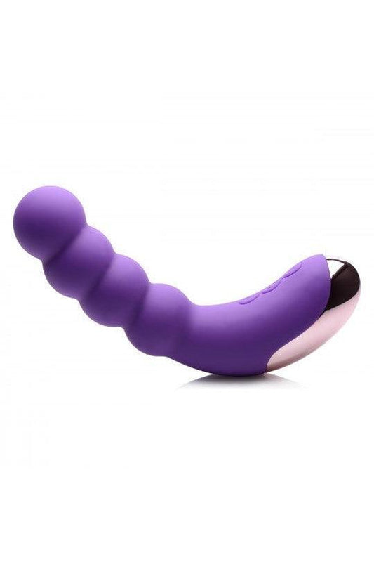 50X Silicone Beaded Vibrator - Purple