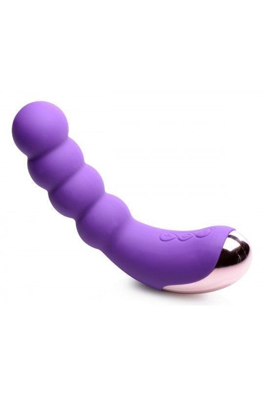 50X Silicone Beaded Vibrator - Purple