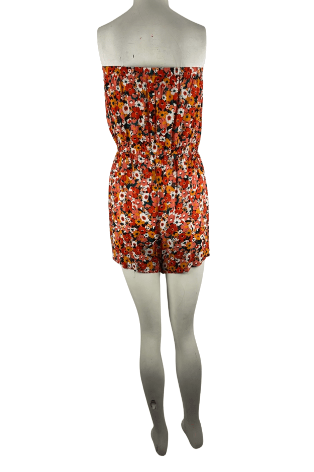 Toxik women's multicolor floral tube romper size L - Solé Resale Boutique thrift