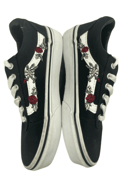 Girls vans 2025 with flowers