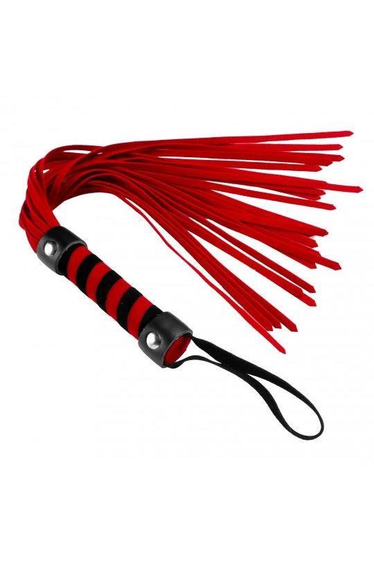 Short Vegan Leather Flogger - Red