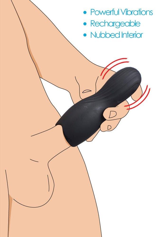 Vibrating Rechargeable Penis Pleaser - Solé Resale Boutique thrift