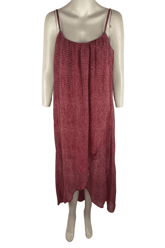 H&M women's wine sleeveless long dress size 14 - Solé Resale Boutique thrift