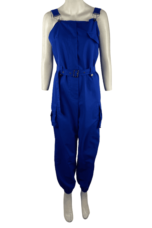 Unbranded women's royal blue jumpsuit size M - Solé Resale Boutique thrift