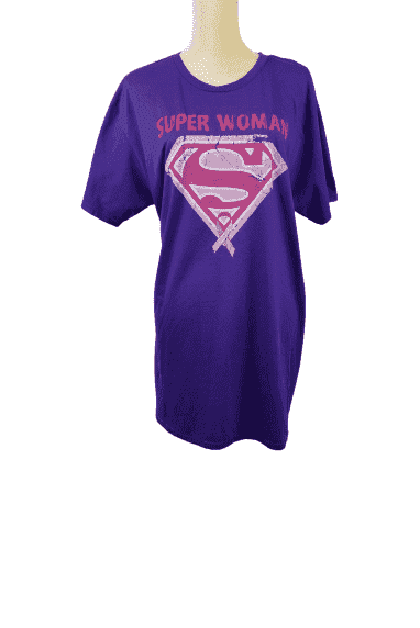 Superman purple t shirt sz XL 