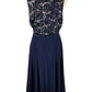 Roz & Ali blue and tan dress sz 10 - Solé Resale Boutique thrift