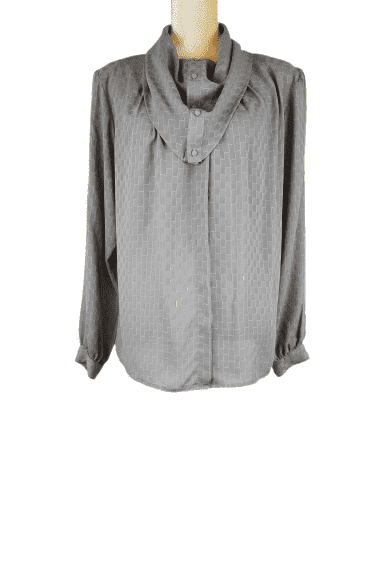 Steven Barry II gray blouse sz 36