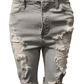 Akira women's light blue, ripped shorts size 3 (W25) - Solé Resale Boutique thrift