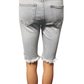 Akira women's light blue, ripped shorts size 3 (W25) - Solé Resale Boutique thrift