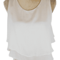 S- Zhang Lan Tins women's white tank top size M - Solé Resale Boutique thrift