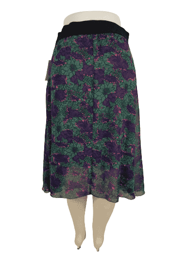 LuLaRoe women's floral skirt size M – Solé Resale Boutique