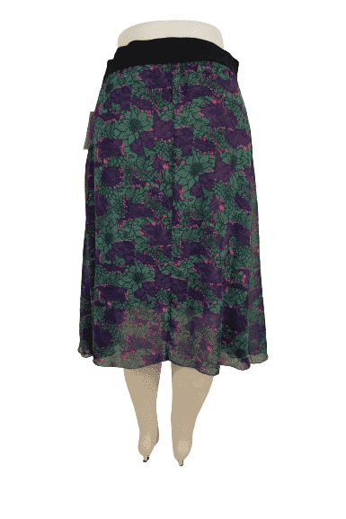 Nwt LuLaRoe floral skirt sz M 