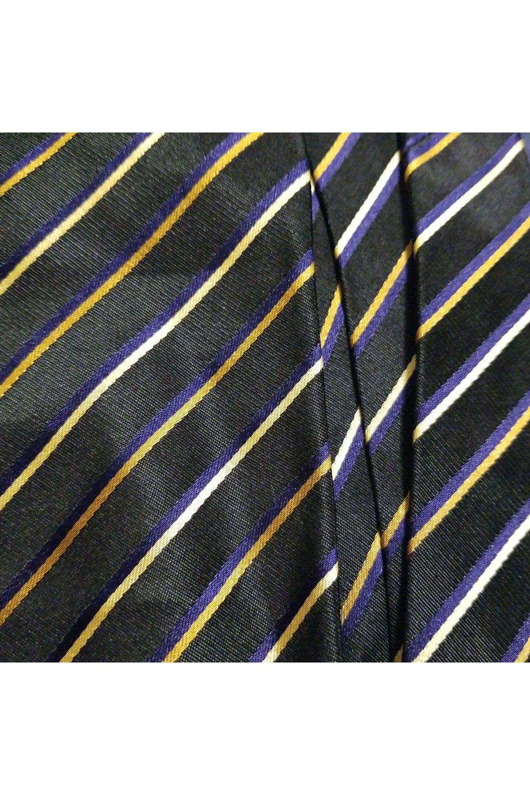 Luciano Barbera men's blue stripe tie 
