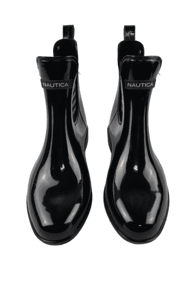 Nautica women's black ankle rain boots size 6