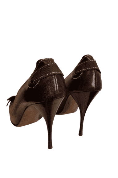 Moschino brown heels sz 39.5