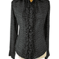 Tess women's black and white blouse size 8 - Solé Resale Boutique thrift