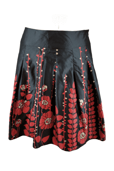 Mossimo women's black multi color skirt size 16 - Solé Resale Boutique