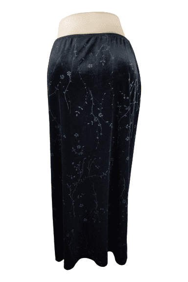 Paul Harris Design black velour skirt sz M