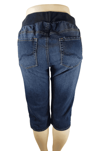Blue jean capris on sale