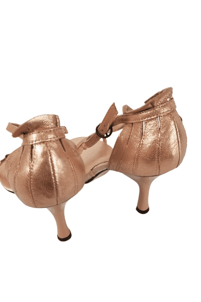 XOXO women's rose gold sandal heels size 7