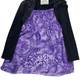 Beautees girls purple and black dress size 5