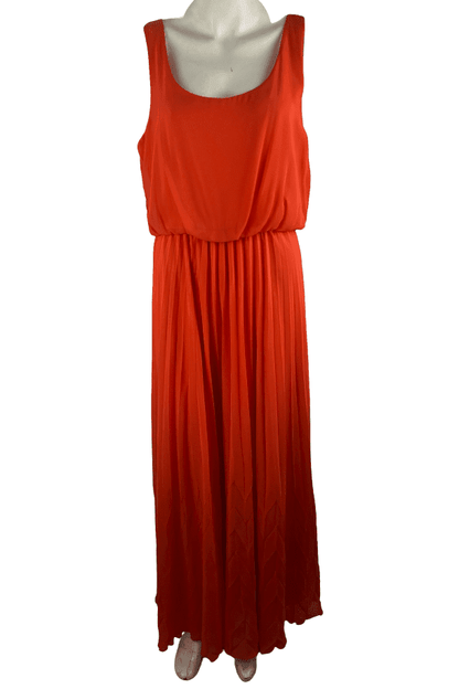 Bisou Bisou women's orange maxi dress size 8 - Solé Resale Boutique thrift