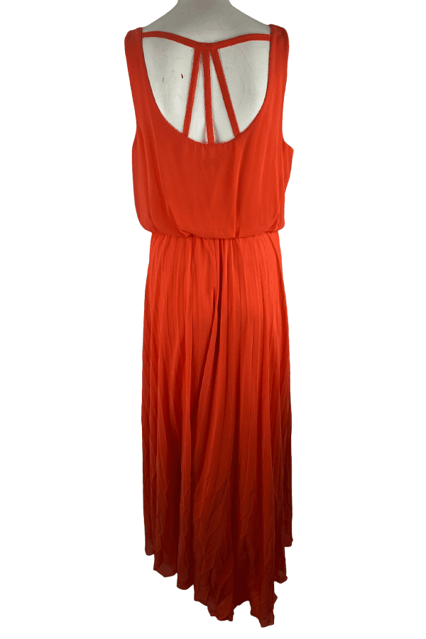 Bisou Bisou women's orange maxi dress size 8 - Solé Resale Boutique thrift