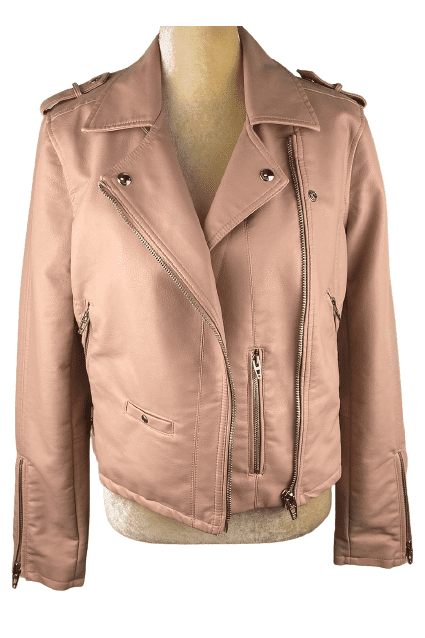 Blank Nyc women's blush pink jacket size M - Solé Resale Boutique thrift