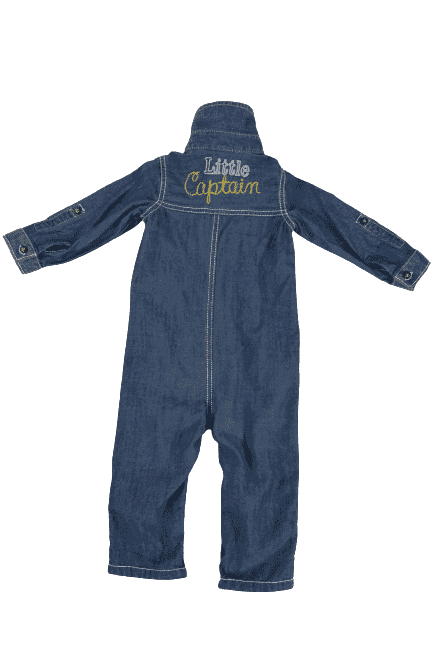 used Carter's blue jean one piece size 12M