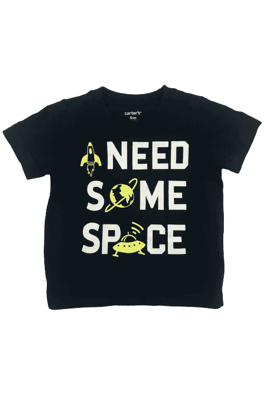 Carter's infant boys black t shirt size 9m - Solé Resale Boutique thrift