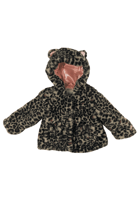 Cat & Jack girls cheetah print jacket size 18M