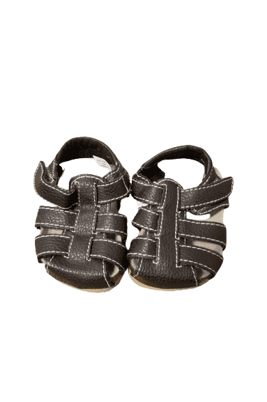 used Children's Place brown sandals sz 0-3mos