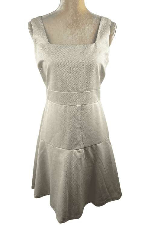 Covington women's gold metallic cocktail dress size 12 - Solé Resale Boutique thrift