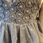Preowned girls pewter H&M dress sz 1.5-2Y