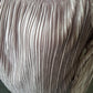 Banana Republic women's champagne shimmer, pleated blouse size L - Solé Resale Boutique thrift