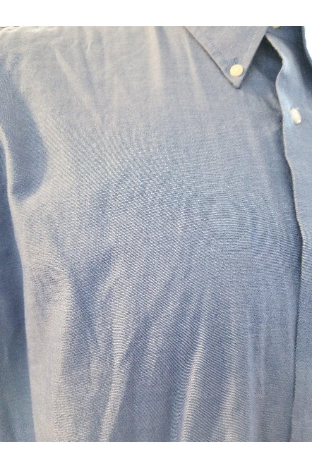  Arrow blue button shirt sz 16.5 32/33