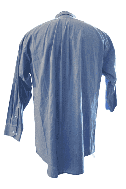 Preowned Arrow blue, long sleeve, button down shirt sz 16.5