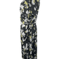 Worthington women's black,  white, yellow floral wrap dress size XXL 