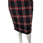 FTF Fashion to Figure women's red and black plaid skirt size 1