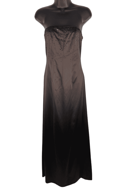 Phoebe women's long brown, tube gown size 4