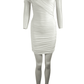 Aqua women's off white tube dress size XS