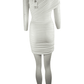 Aqua women's off white tube dress size XS