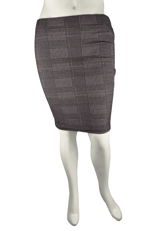 Forever 21 women's checker black skirt size 2X 