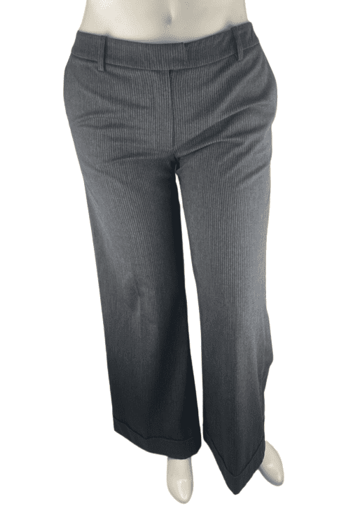 H&M women's gray stripe pants size 16 - Solé Resale Boutique thrift
