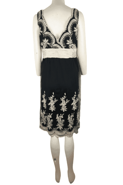 Donna Morgan Black and cream women's cocktail dress size 12 Donna Morgan Black and cream women's cocktail dress size 12