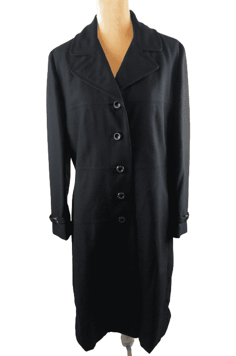 Belson black trench coat 